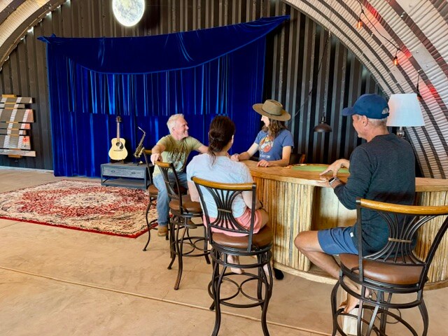 Guests gathered at The Vortex bar